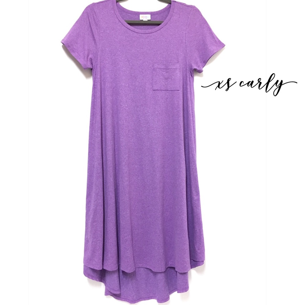 LuLaRoe Heathered Purple Carly